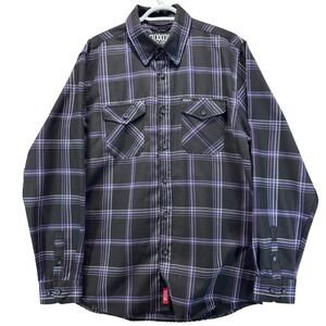 DIXXON Flannel Company Limited Edition Snap On Plaid Shirt Mens Large